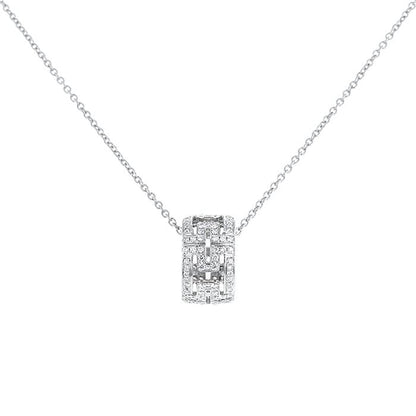 [Clover Jewelery]PARENTESI NECKLACE SILVER DIAMOND