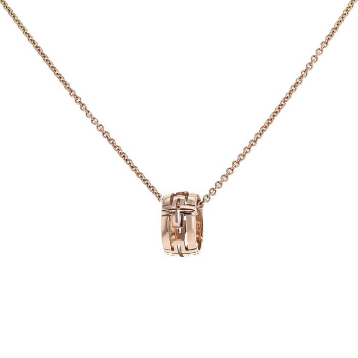 [Clover Jewelery]PARENTESI NECKLACE PINK GOLD