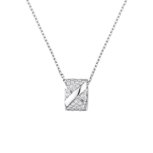 [Clover Jewelery]LIENS EVIDENCE DIAMOND PAVED NECKLACE