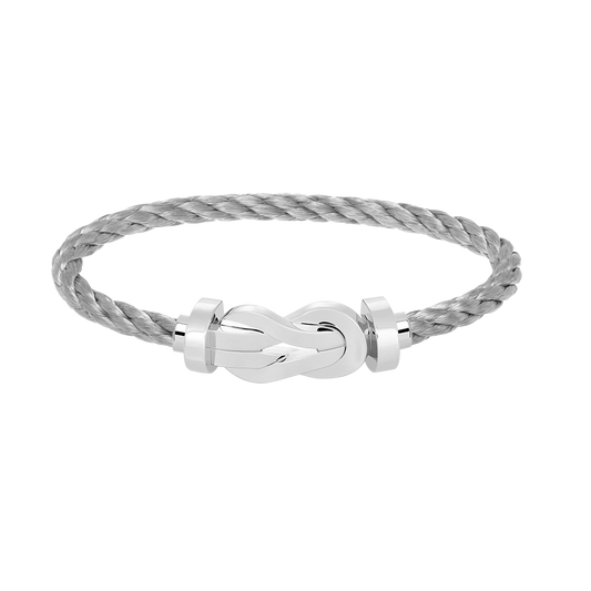 [Clover Jewelery]CHANCE LARGE 8 FIGURE BUCKLE NO DIAMOND BRACELET SILVER