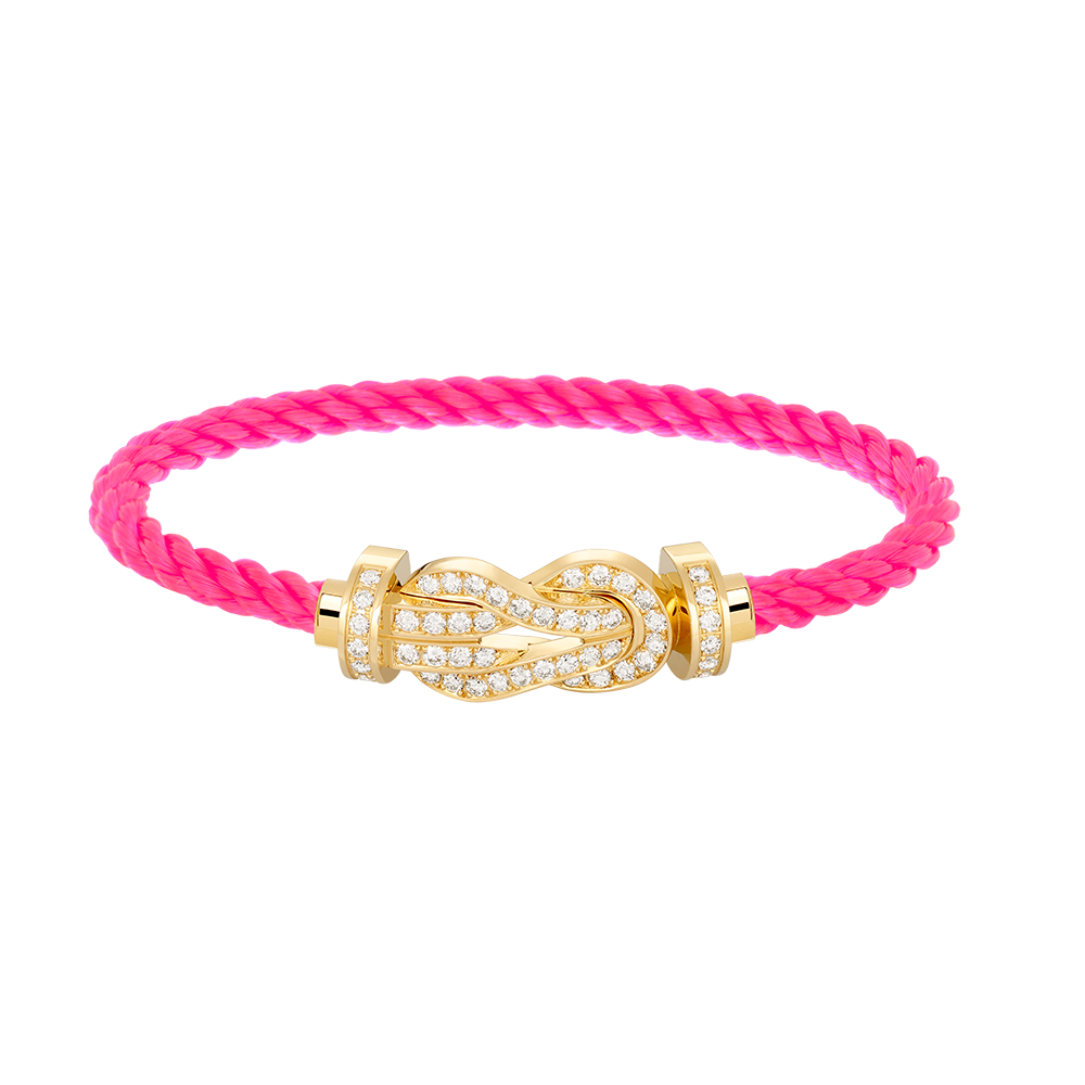 [Clover Jewelery]CHANCE LARGE 8 FIGURE BUCKLE FULLDIAMOND BRACELET GOLD