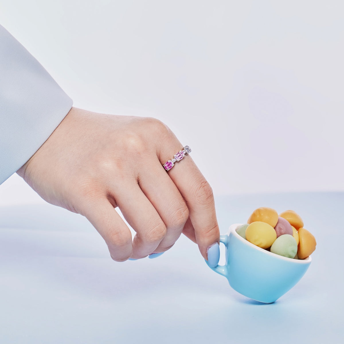 [Clover Jewelery]Unique Colorful Emerald Cut Party Ring