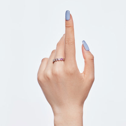 [Clover Jewelery]Delicate Vibrant Emerald Cut Daily Ring