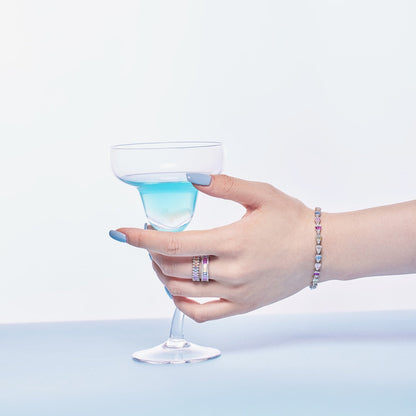 [Clover Jewelery]Dainty Kaleidoscopic Emerald Cut Daily Ring