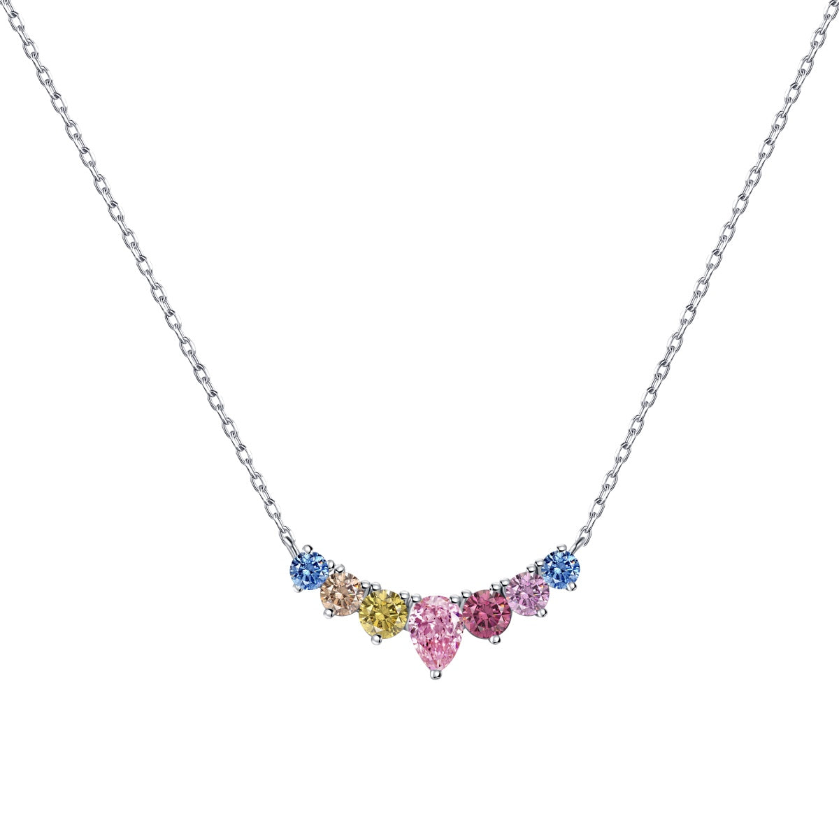 [Clover Jewelery]Dainty Colorful Heart Necklace