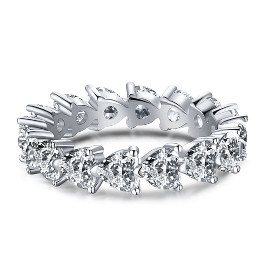 [Clover Jewelery]0.25 Carat Radiant Romance Heart Cut Lover Ring