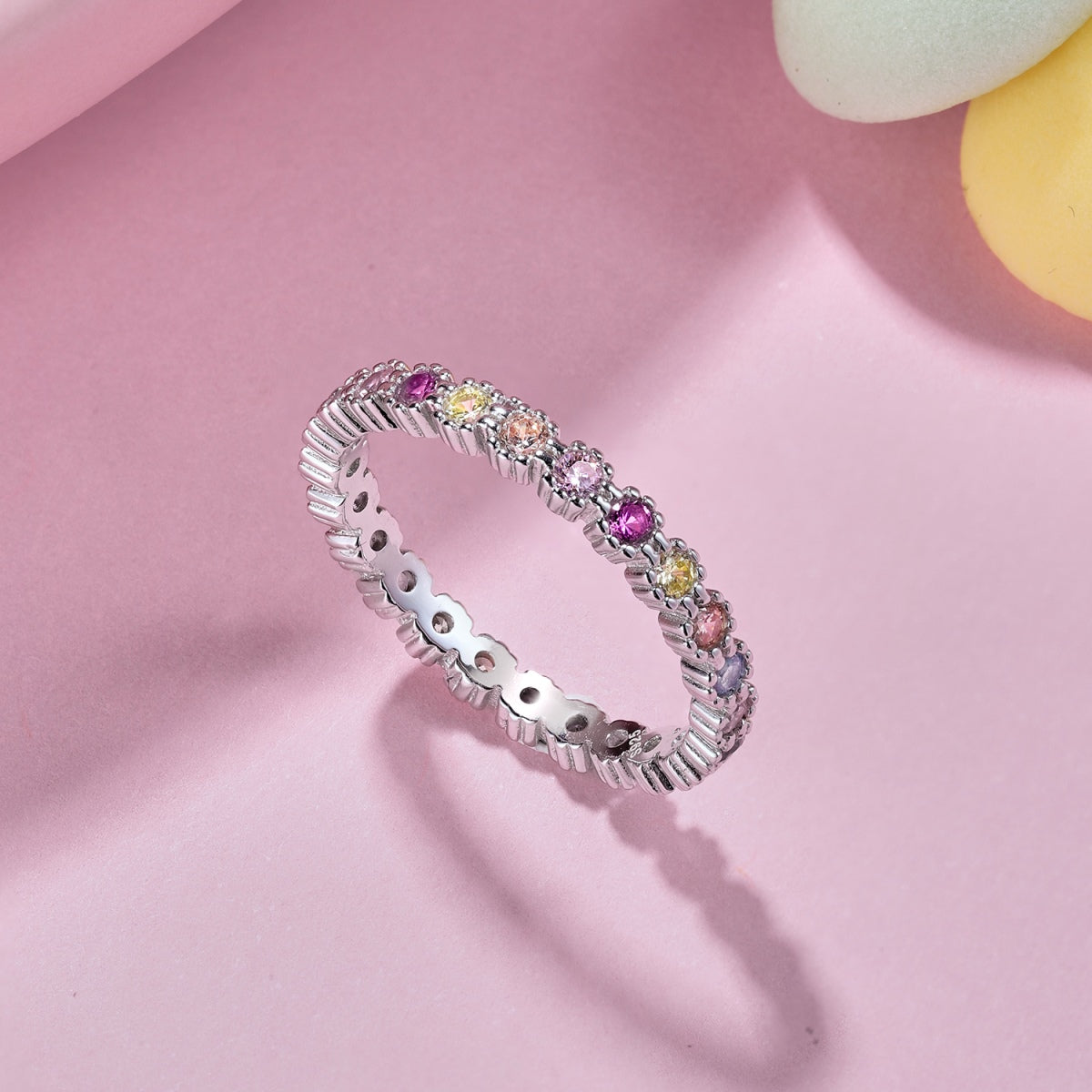 [Clover Jewelery]Exquisite Colorful Round Cut Party Ring