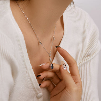 [Clover Jewelery]Dazzling Pear Cut Necklace