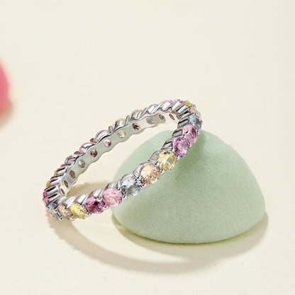 [Clover Jewelery]Dazzling Resplendent Round Cut Party Ring