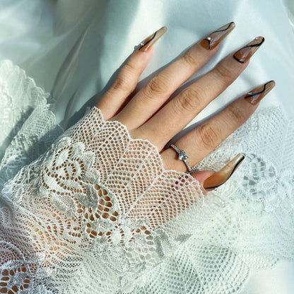 [Clover Jewelery]0.5 Carat CaratEternity Charming Heart Shape Lover Ring