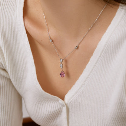 [Clover Jewelery]Dazzling Pear Cut Necklace