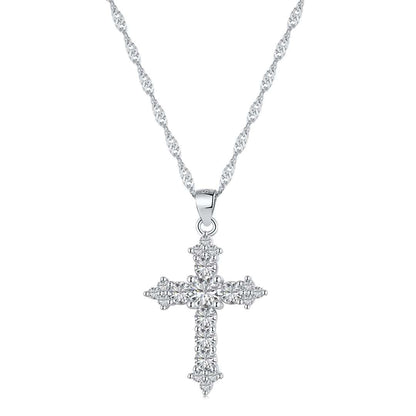 [Clover Jewelery]Delicate Cross Shape Necklace