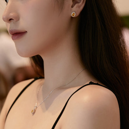 [Clover Jewelery]Delicate Radiant Oval Cut Daily Earrings