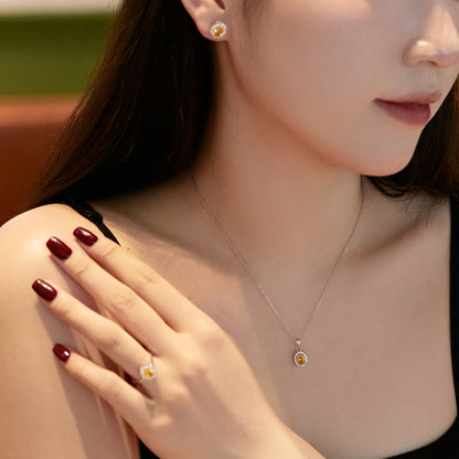 [Clover Jewelery]Delicate Radiant Oval Cut Daily Earrings