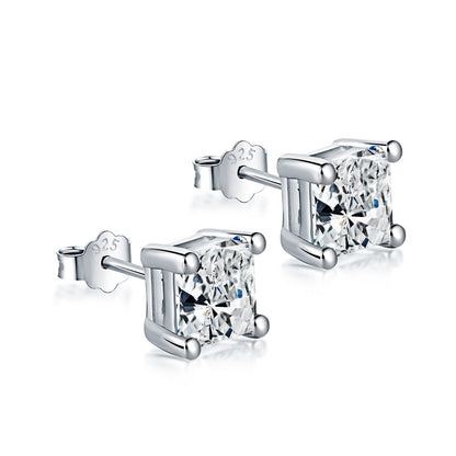 [Clover Jewelery]Delicate Square Shape Earrings