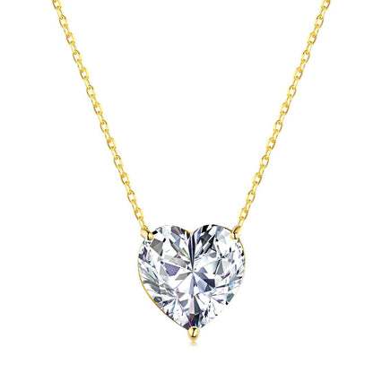 [Clover Jewelery]6.0 carat Radiant Heart Shape Necklace