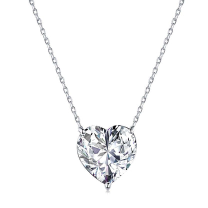 [Clover Jewelery]6.0 carat Radiant Heart Shape Necklace