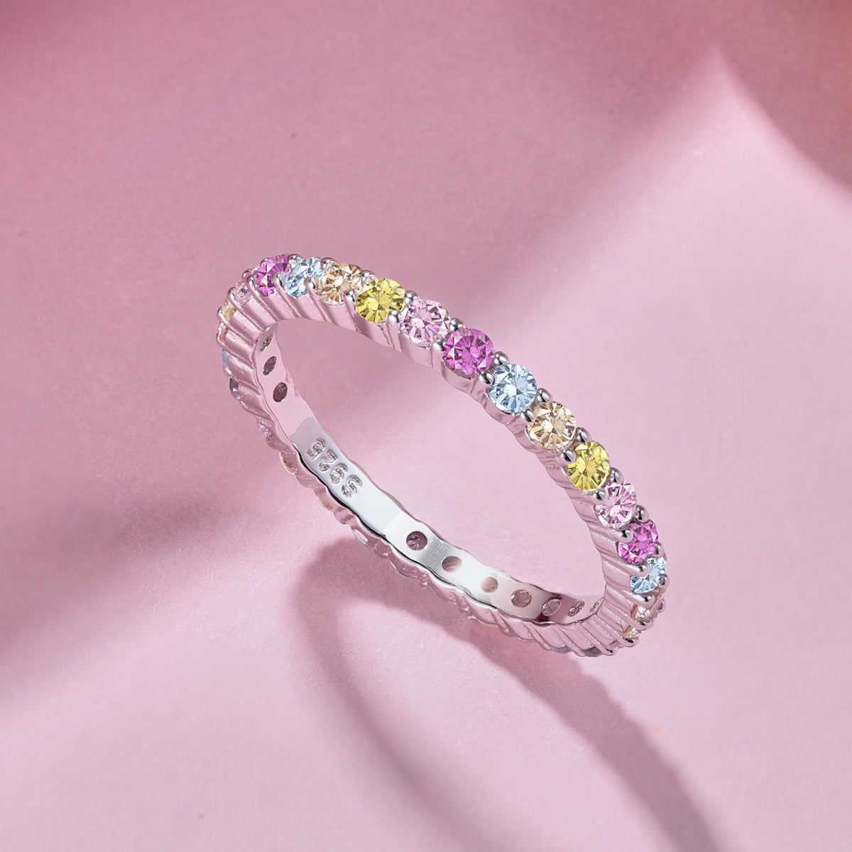 [Clover Jewelery]Elegant Vivid Round Cut Daily Ring