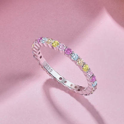 [Clover Jewelery]Elegant Vivid Round Cut Daily Ring
