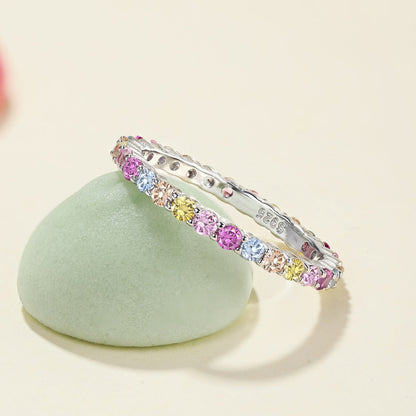 [Clover Jewelery]Elegant Vivid Round Cut Daily Ring