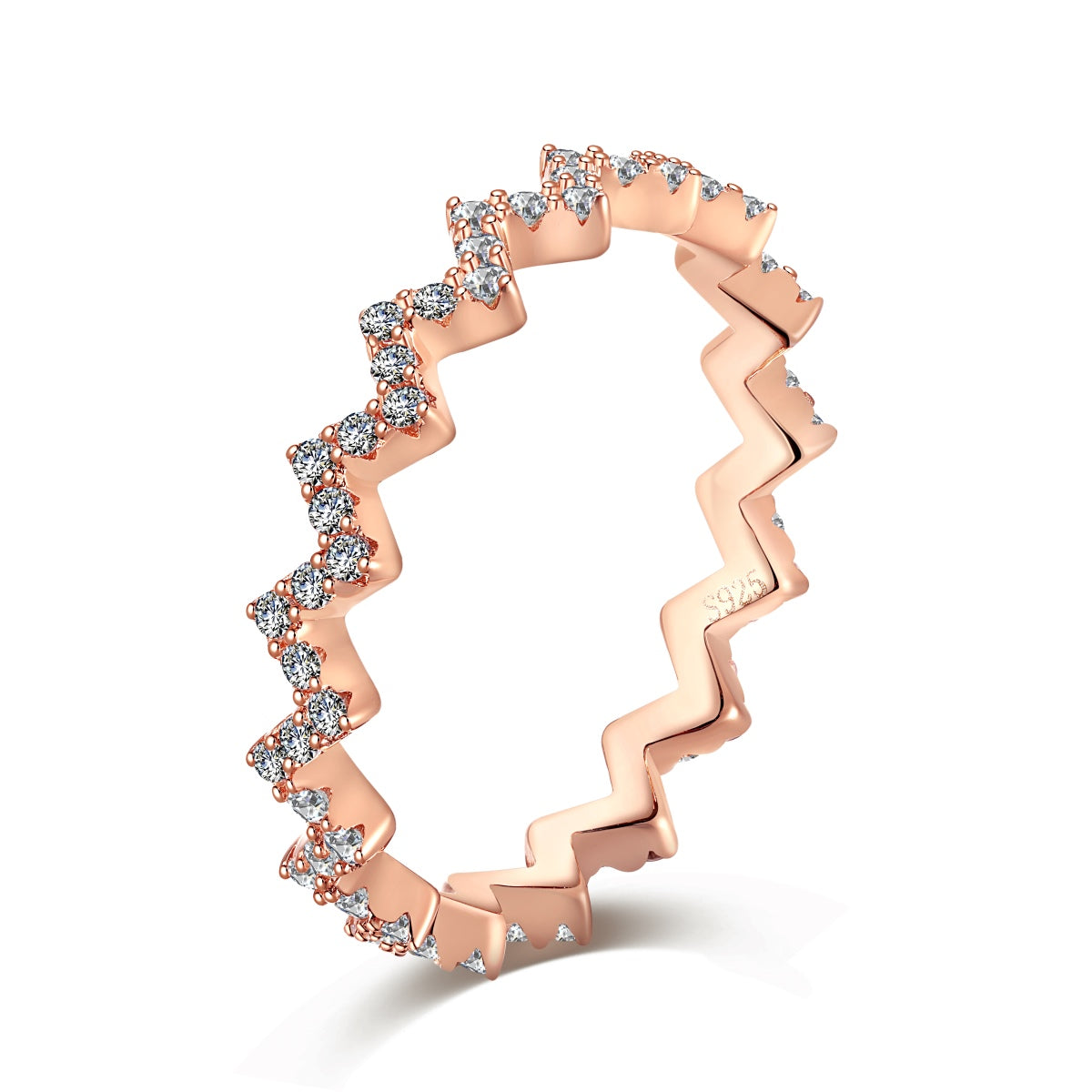 [Clover Jewelery]Delicate Enchanting Wave Shape Daily Ring