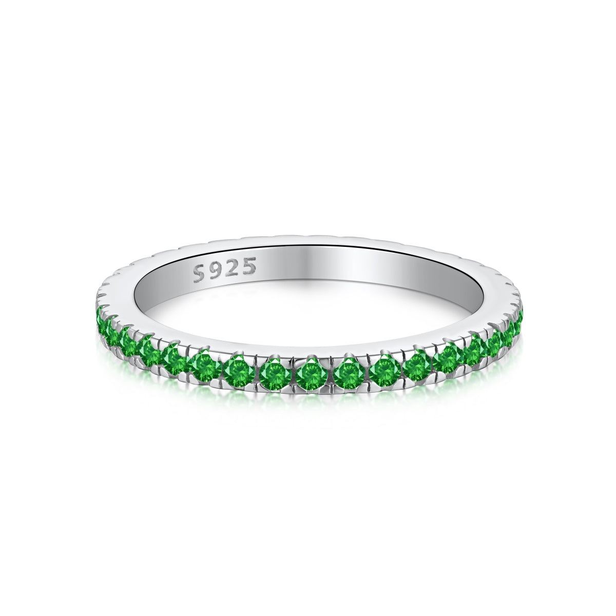 [Clover Jewelery]Delicate Sparkling Round Cut Daily Ring