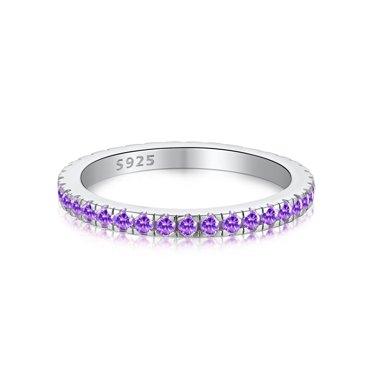 [Clover Jewelery]Delicate Sparkling Round Cut Daily Ring