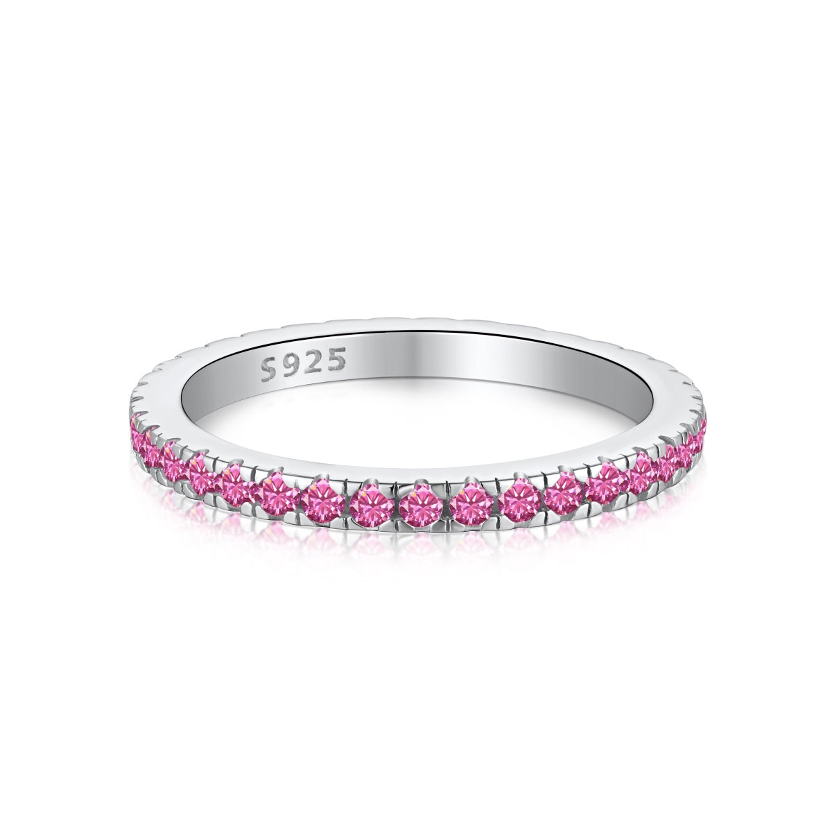 [Clover Jewelery]Delicate Sparkling Round Cut Daily Ring