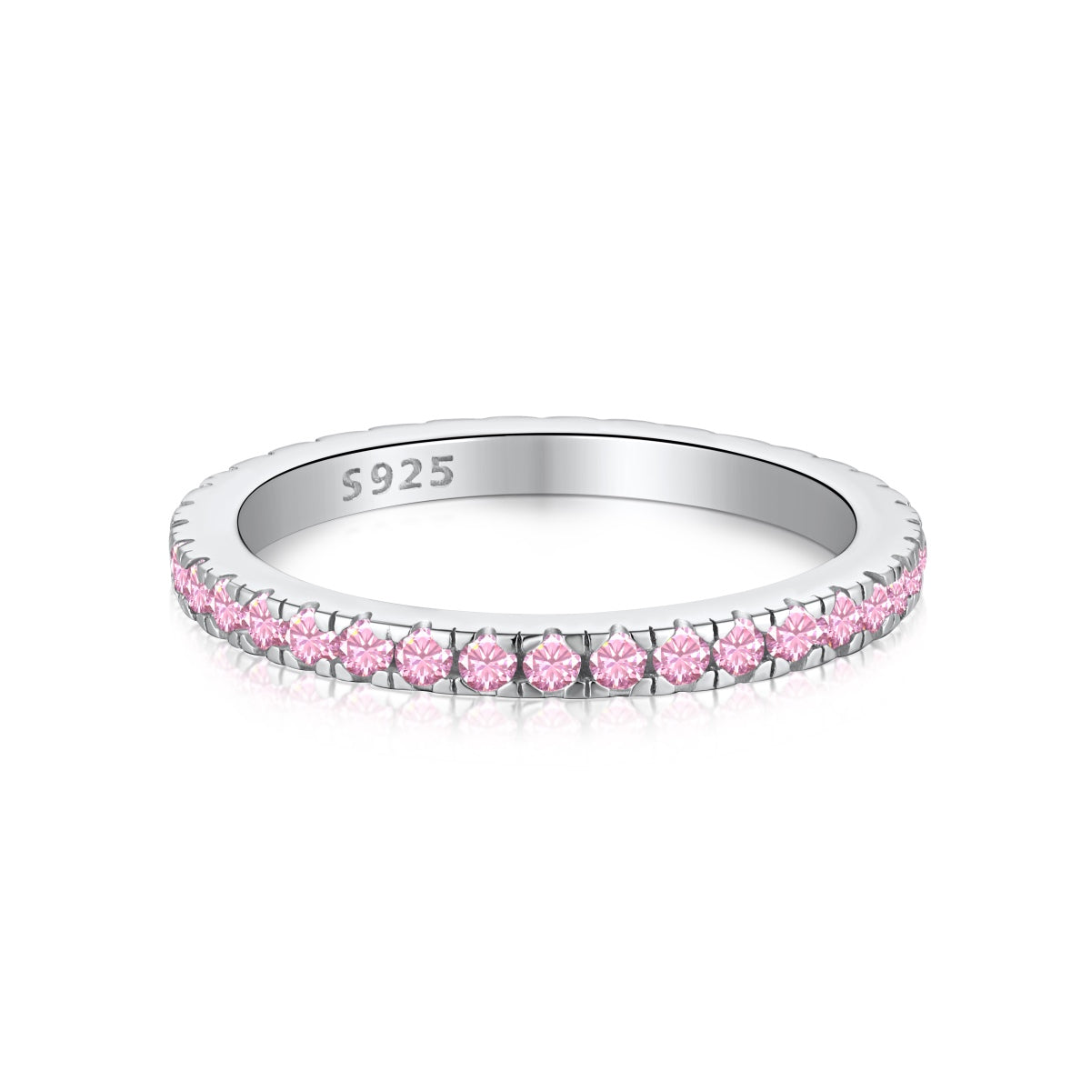 [Clover Jewelery]Delicate Sparkling Round Cut Daily Ring
