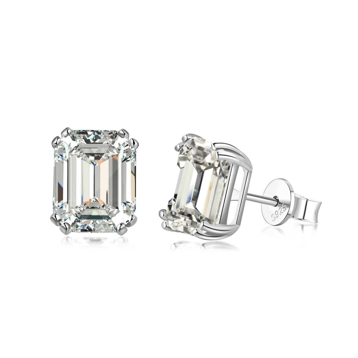 [Clover Jewelery]Dazzling Square Shape Earrings