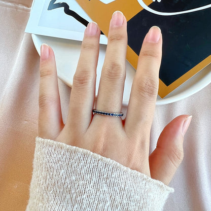 [Clover Jewelery]Delicate Sparkling Round Cut Daily Ring