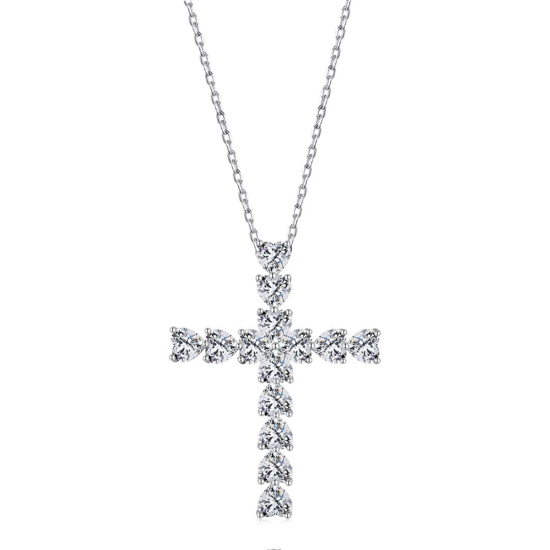 [Clover Jewelery]Radiant Cross Shape Necklace