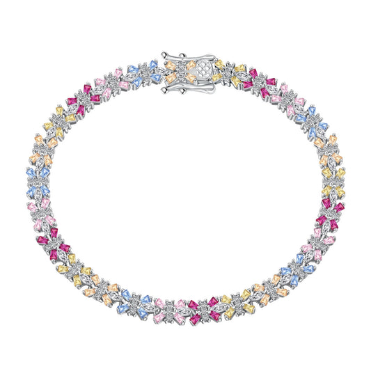 [Clover Jewelery]Radiant Colorful Emerald Cut Party Bracelet
