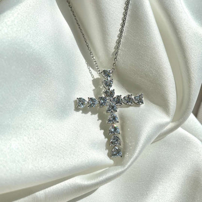 [Clover Jewelery]Radiant Cross Shape Necklace