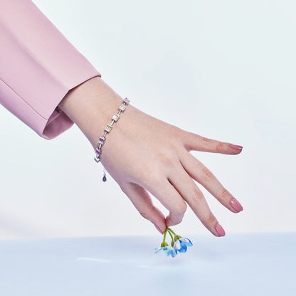 [Clover Jewelery]Dainty Charming Emerald Cut Daily Bracelet