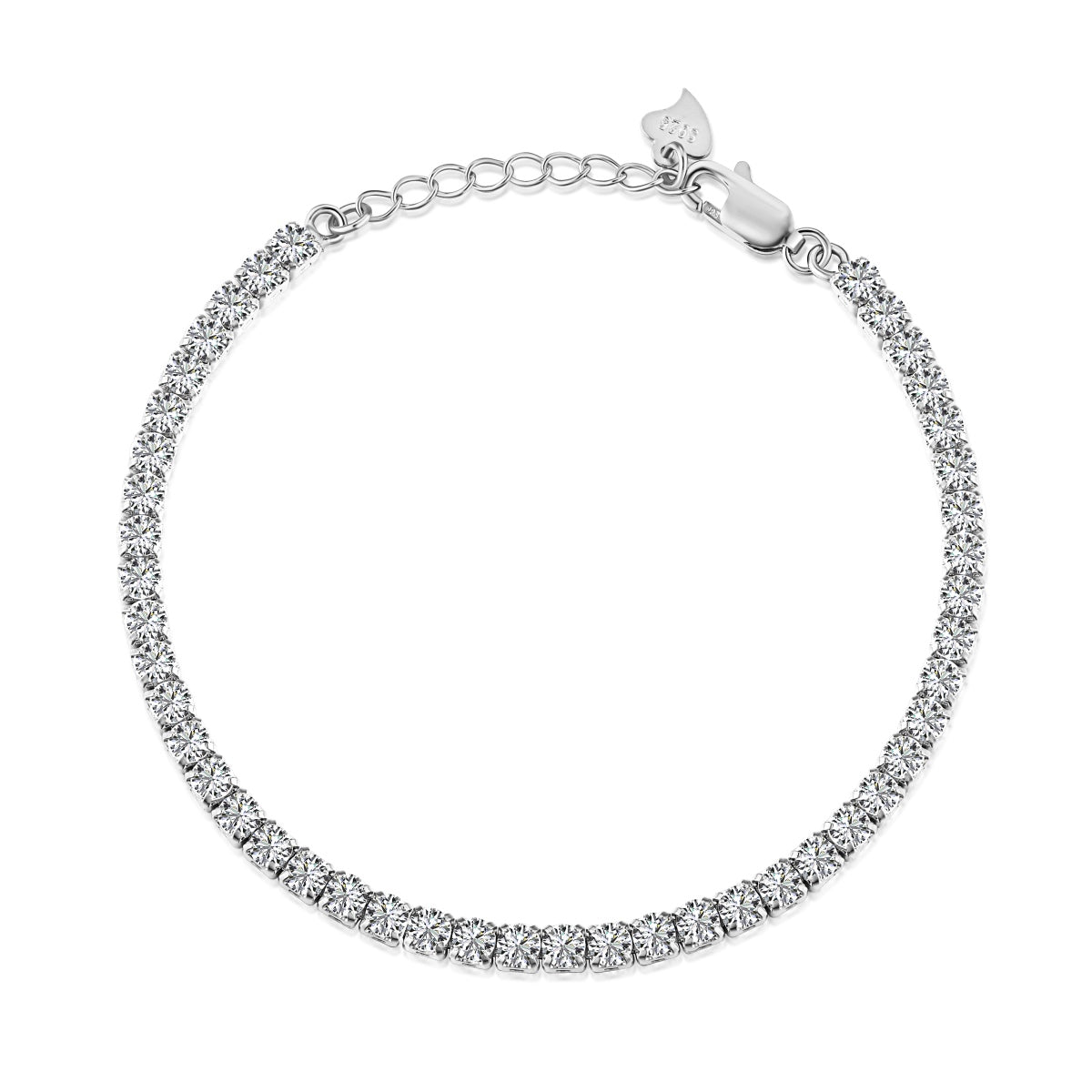 [Clover Jewelery]Sparkling Round Cut Daily Bracelet