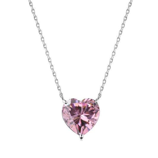 [Clover Jewelery]6.0 carat Radiant Heart Shape Necklace
