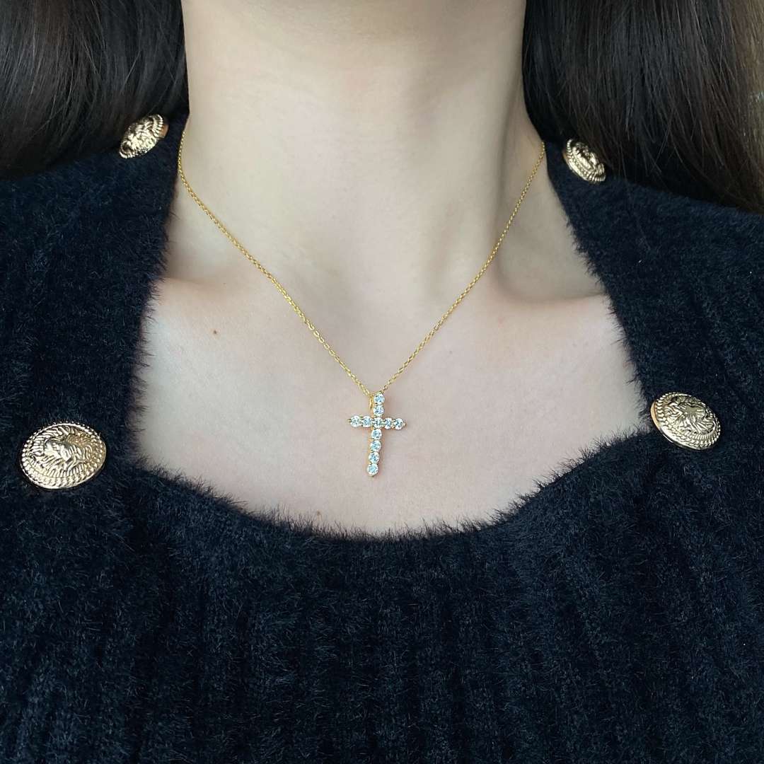[Clover Jewelery]Unique Cross Shape Necklace