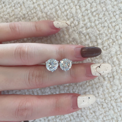 [Clover Jewelery]Dainty Round Shape Earrings