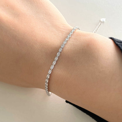 [Clover Jewelery]Elegant Emerald Cut Daily Bracelet