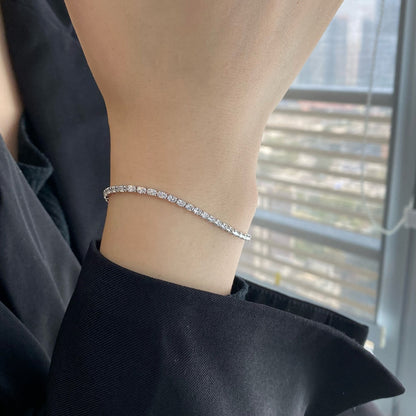 [Clover Jewelery]Elegant Emerald Cut Daily Bracelet