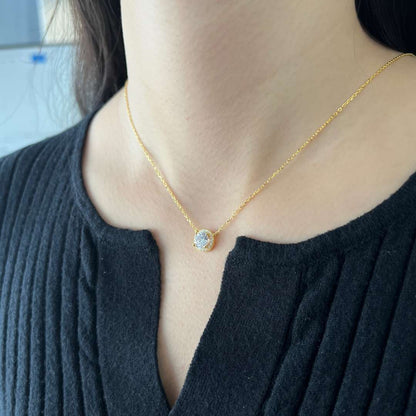 [Clover Jewelery]Luxurious Round Cut Necklace