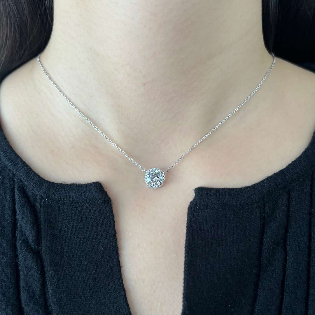 [Clover Jewelery]Luxurious Round Cut Necklace