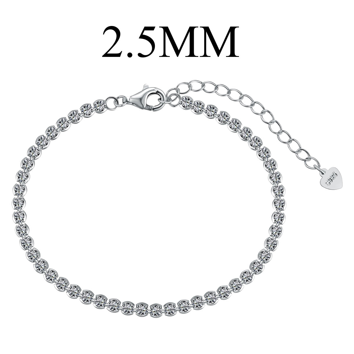 [Clover Jewelery]Dazzling Sparkling Round Cut Daily Bracelet