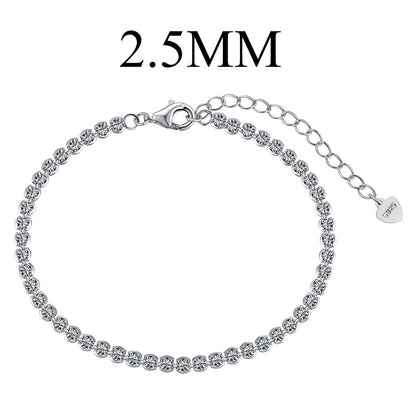 [Clover Jewelery]Dazzling Sparkling Round Cut Daily Bracelet