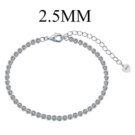 [Clover Jewelery]Dazzling Sparkling Round Cut Daily Bracelet