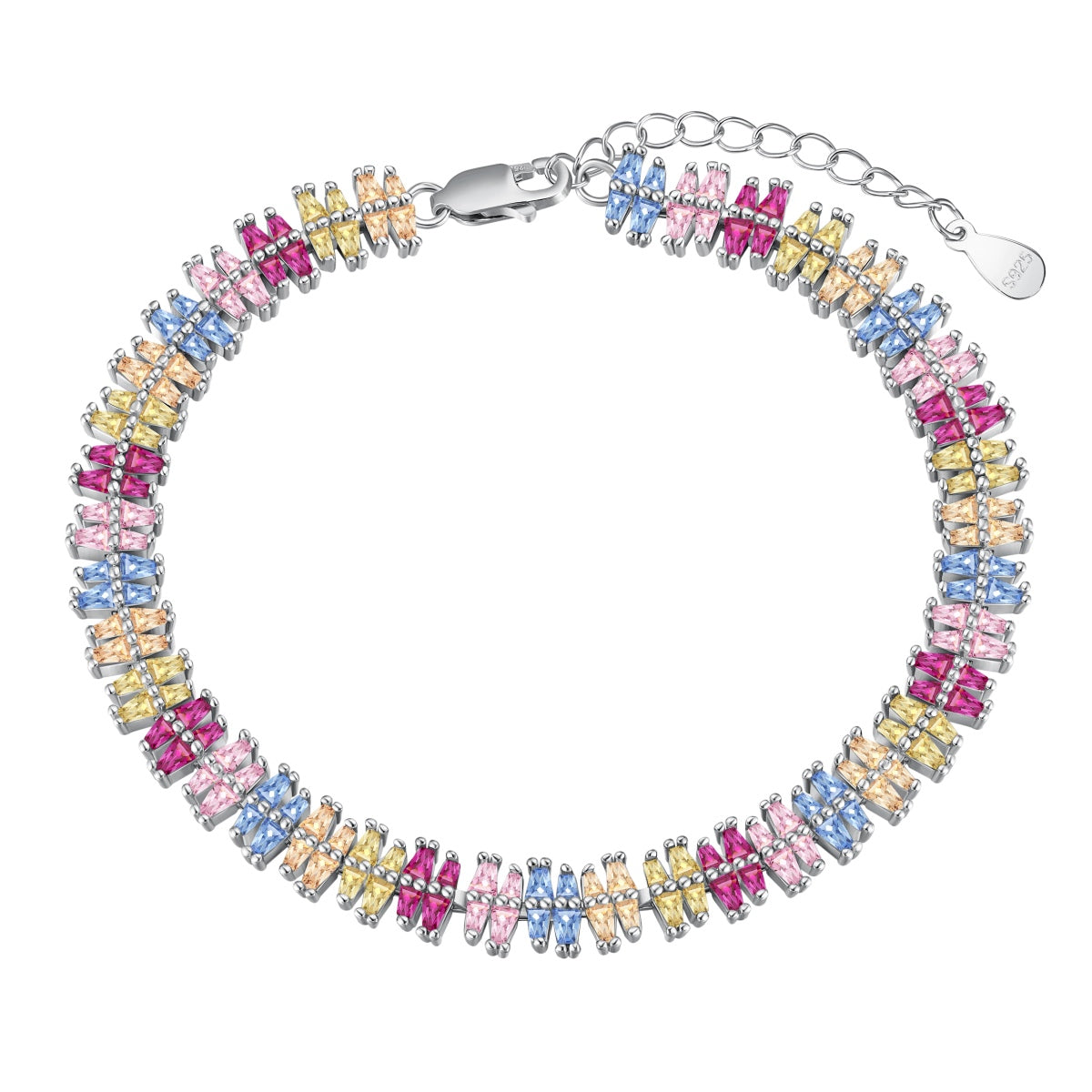 [Clover Jewelery]Sparkling Exquisite Multi Cut Party Bracelet