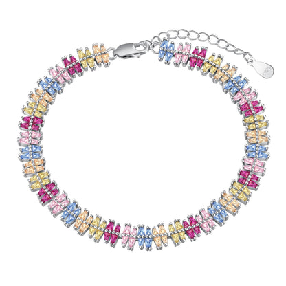 [Clover Jewelery]Sparkling Exquisite Multi Cut Party Bracelet