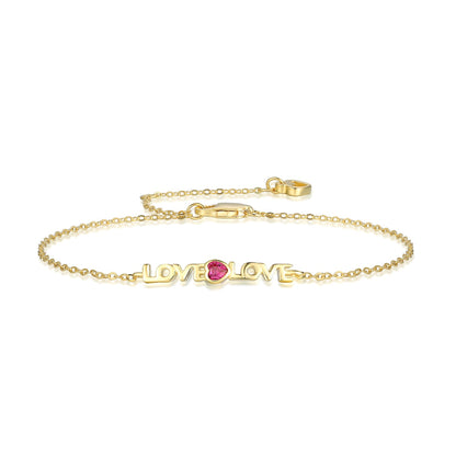 [Clover Jewelery]Romantic Heart Shape Lover Bracelet