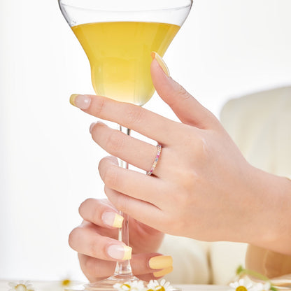 [Clover Jewelery]Elegant Vivid Round Cut Daily Ring